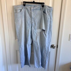 Old Navy Sky-Hi Wide Leg Light Blue Jeans